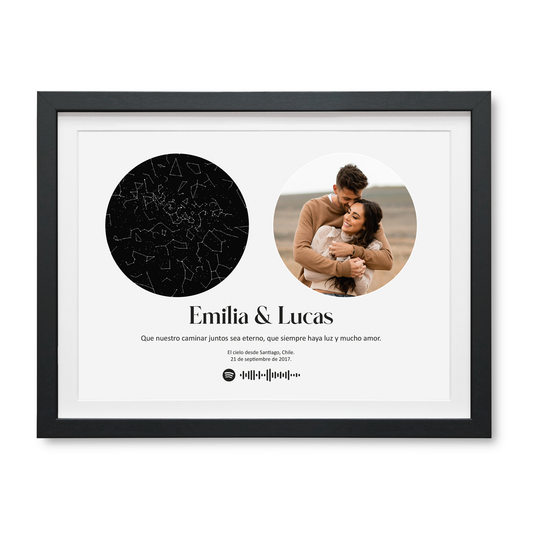 Mapa Estelar Personalizado con Fotografía