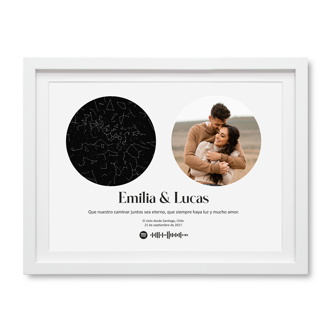 Mapa Estelar Personalizado con Fotografía