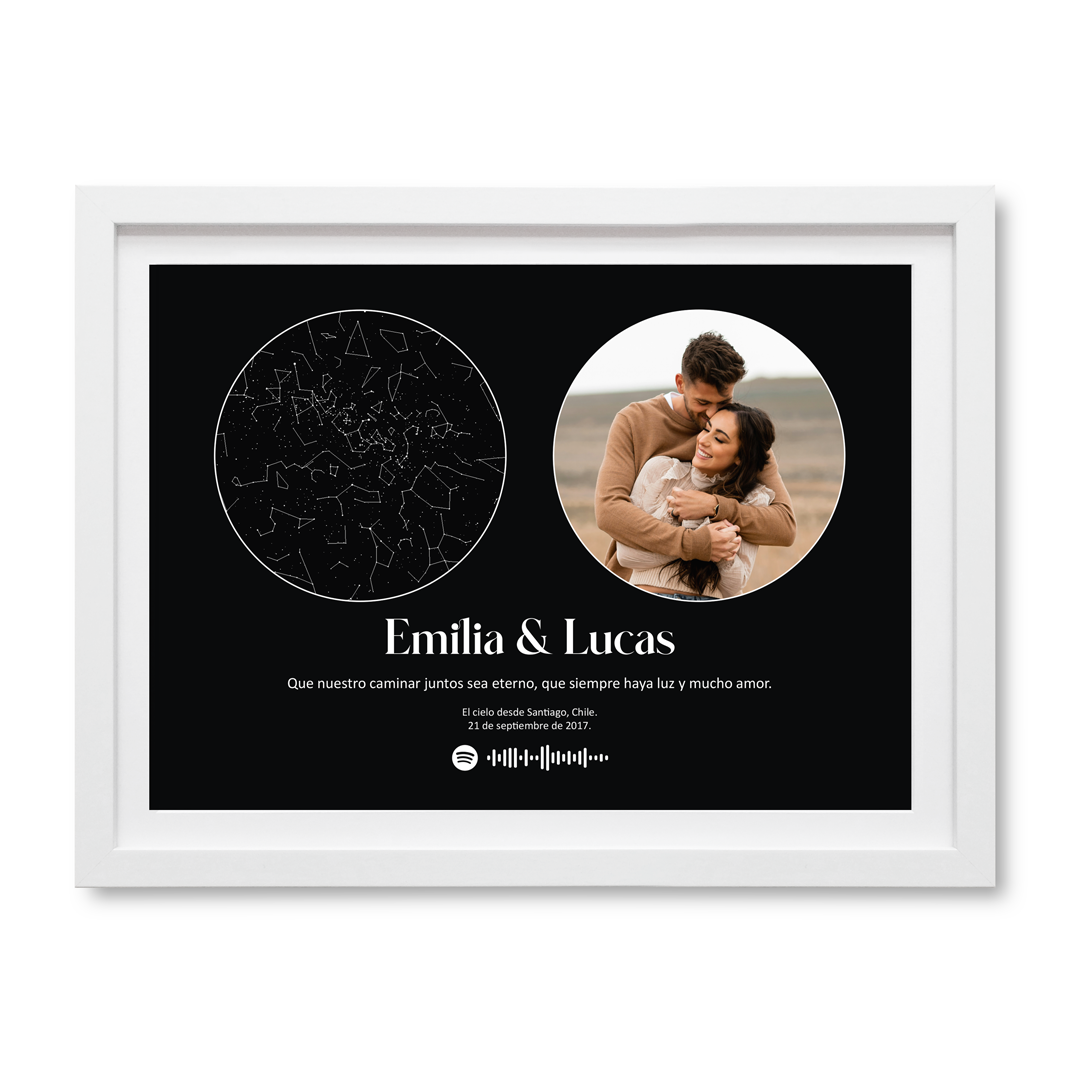 Mapa Estelar Personalizado con Fotografía