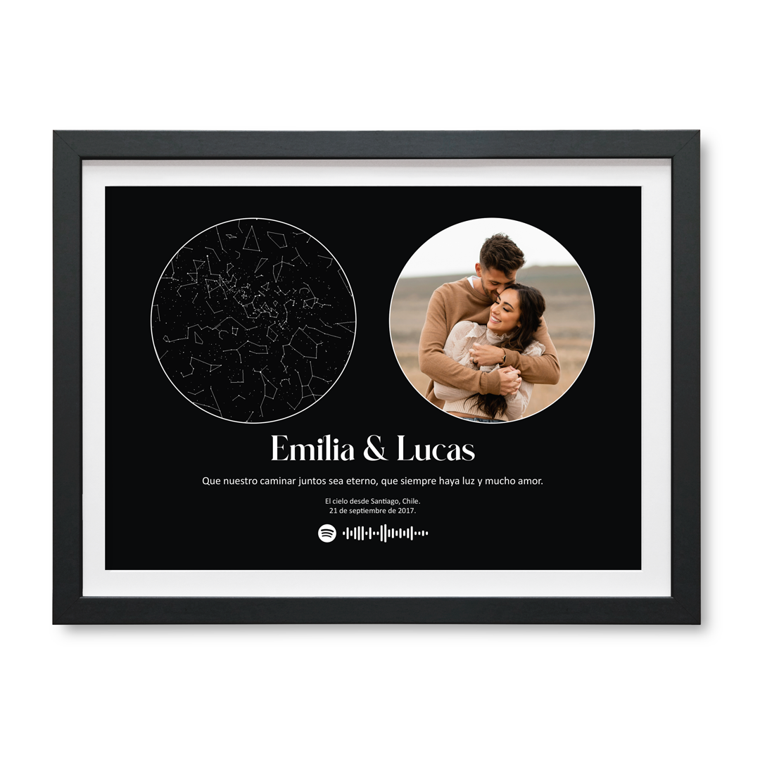 Mapa Estelar Personalizado con Fotografía